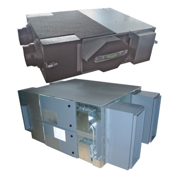 CFR micro E rekuperačná jednotka s papierovým výmenníkom tepla s EC ventilátormi 